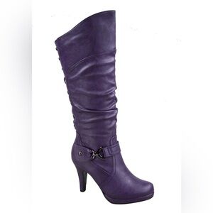 Purple Knee-High Women's Boots
